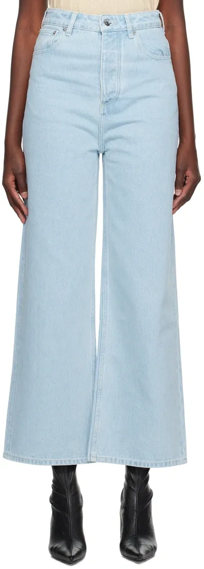 Nanushka Josine Wide-leg Jeans In Blue