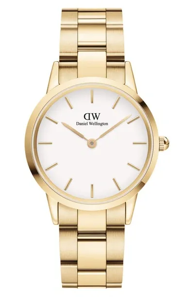 Daniel Wellington Iconic Link Bracelet Watch, 32mm In Gold