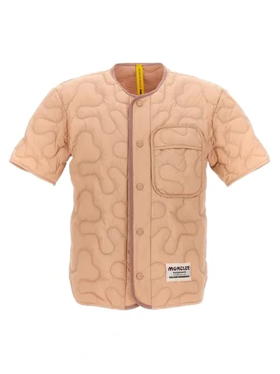 Moncler Genius X Salehe Bembury Padded Shirt Shirt, Blouse In Pink