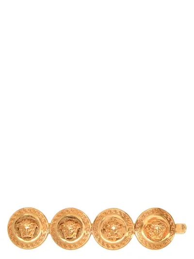 Versace Medusa Tribute Hair Accessories Gold In Golden