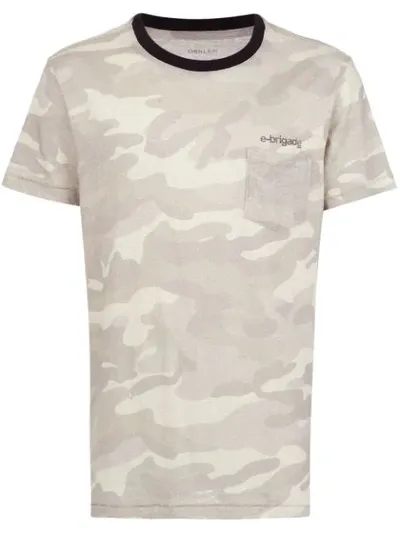 Osklen Camouflage Print T-shirt In Neutrals