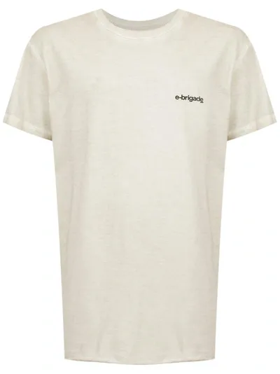 Osklen Double Watercolour E-circle T-shirt In Neutrals