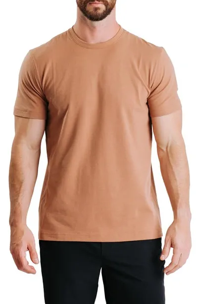 Western Rise Cotton Blend Jersey T-shirt In Brick