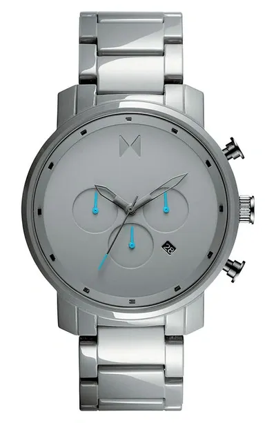 Mvmt Watches Chrono Ceramic Bracelet Watch, 45mm In Gray