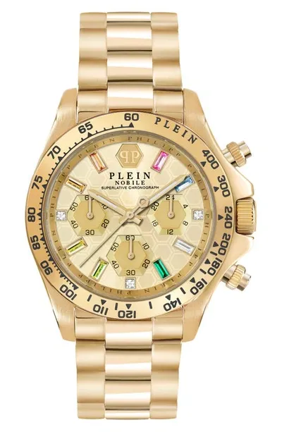 Philipp Plein Nobile Lady Chronograph, 38mm In Gold