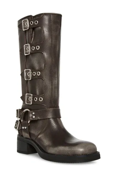 Steve Madden Brocks Buckle Boot In Black