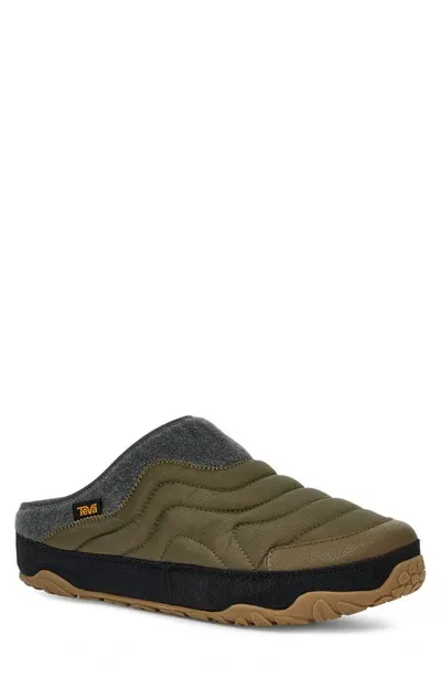 Teva Reember Terrain Quilted Mule In Green