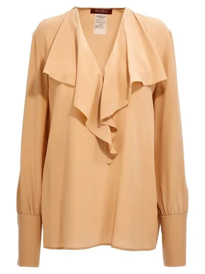 Max Mara Leva Shirt In Beige