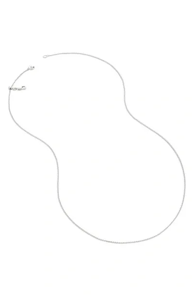 Monica Vinader Fine Chain Necklace In Sterling Silver