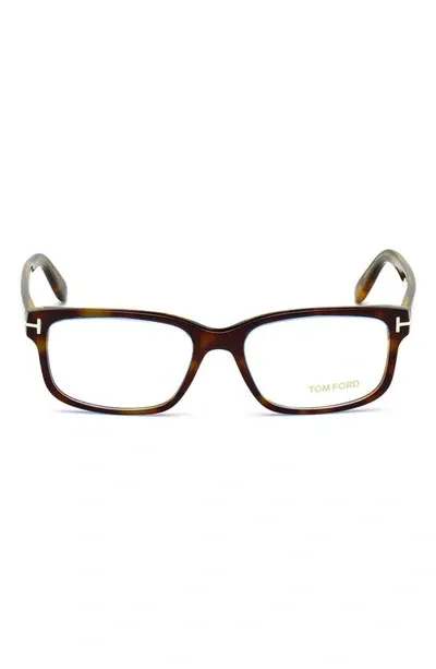 Tom Ford 55mm Blue Light Blocking Glasses In Colored Havana