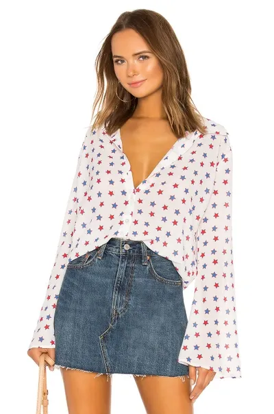 Tularosa Raquel Beach Shirt In Star Spangled