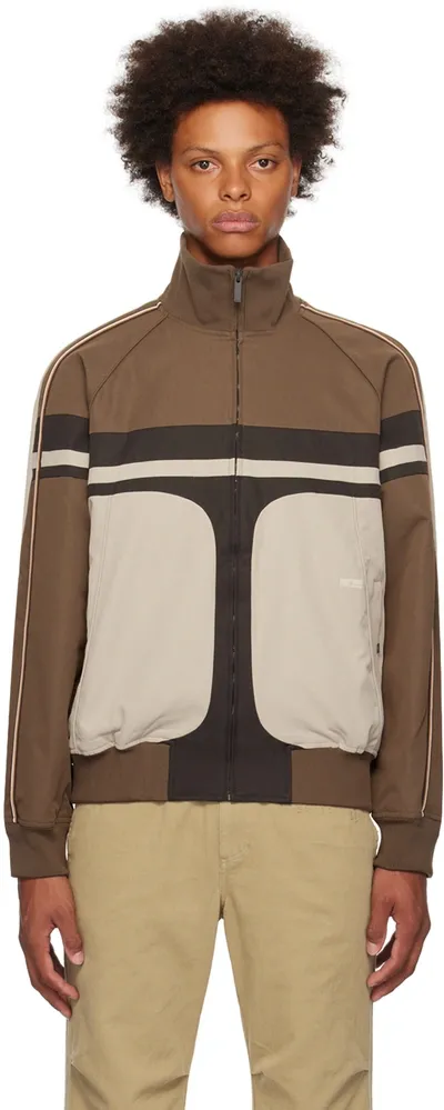 C2h4 Brown Intellectual Track Jacket