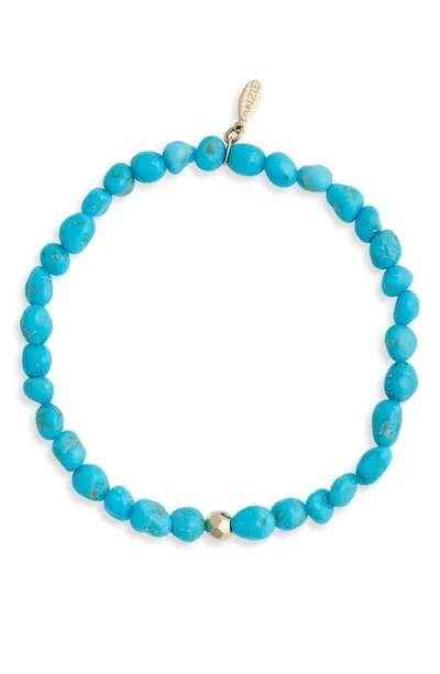 Anzie Boheme Sleeping Beauty Turquoise Beaded Stretch Bracelet