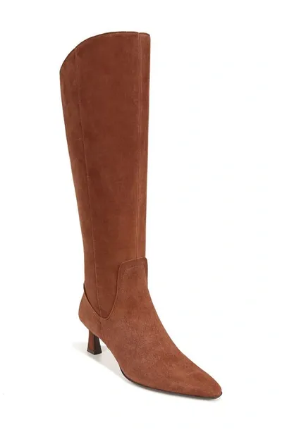 Naturalizer Deesha Knee High Boot In Cocoa Brown Suede