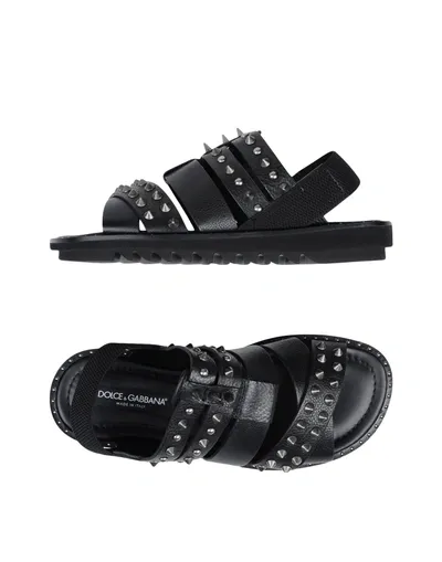 Dolce & Gabbana Sandals In Black