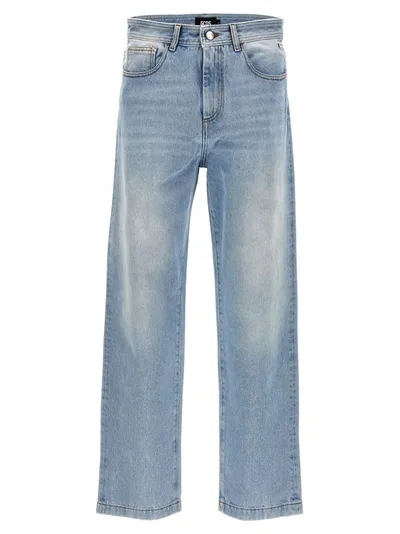 Gcds Printed Jeans Light Blue