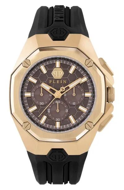 Philipp Plein Octagon Chronograph, 44mm In Gold