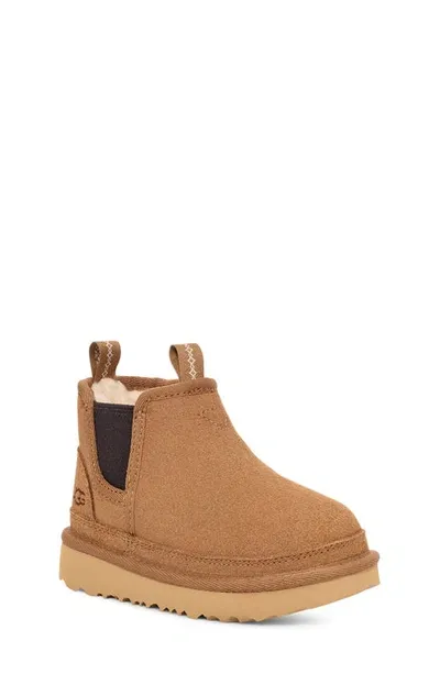 Ugg Neumel Double Pull-tab Chelsea Boots In Brown