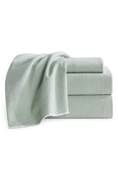 Dkny Washed Linen Blend Sheet Set In Sage