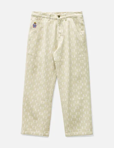 Kidsuper Khaki Dancing Ladies Trousers In Beige