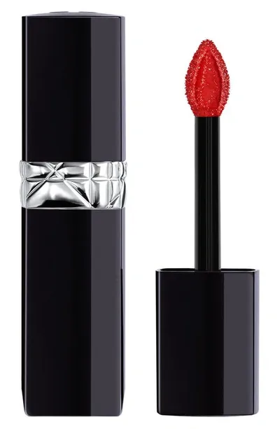 Dior Rouge  Forever Liquid Lacquer Lipstick In 999 - The Iconic  Red