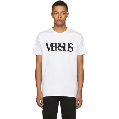 Versus Bruce Weber Graphic T-shirt In Optical White