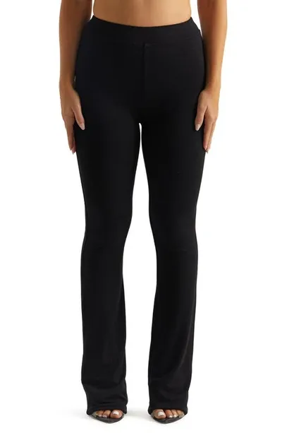 Naked Wardrobe High Waist Bootcut Pants In Black