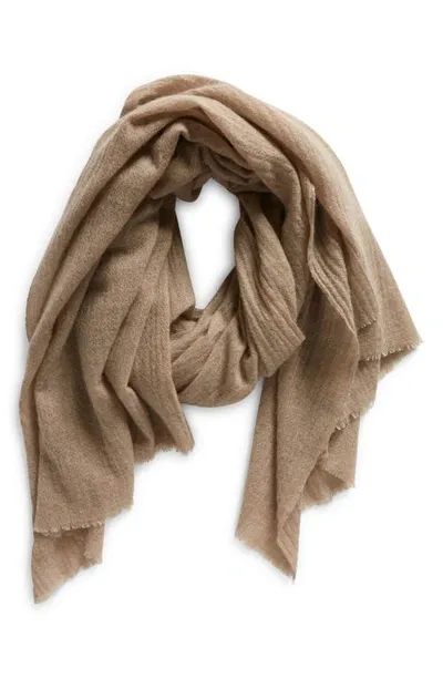 Vince Cashmere Scarf In Hazel Cream