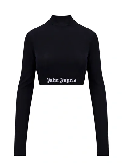 Palm Angels Long Sleeves Top In Beige