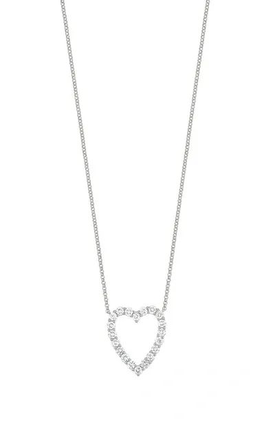 Bony Levy Audrey Open Heart Diamond Pendant Necklace In 18k White Gold