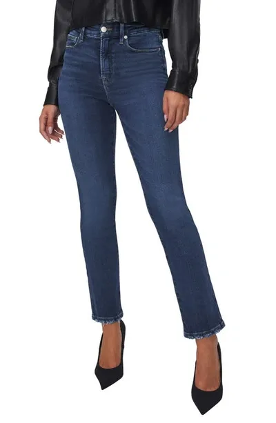 Good American Good Legs Straight Leg Jeans In Indigo