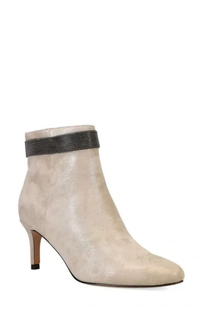 Pelle Moda Yori Chain Embellished Bootie In Dk Taupe