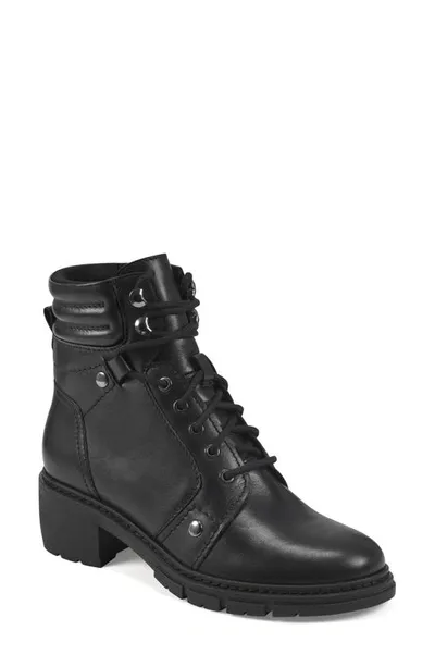 Earth Judie Combat Boot In Black