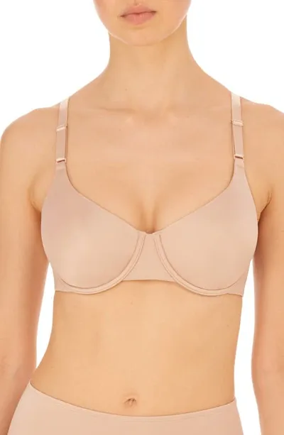 Natori Liquid Underwire Full Fit Contour Bra In Lt. Mocha