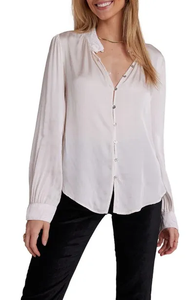 Bella Dahl Shirred Shirt In Soft Alabaster