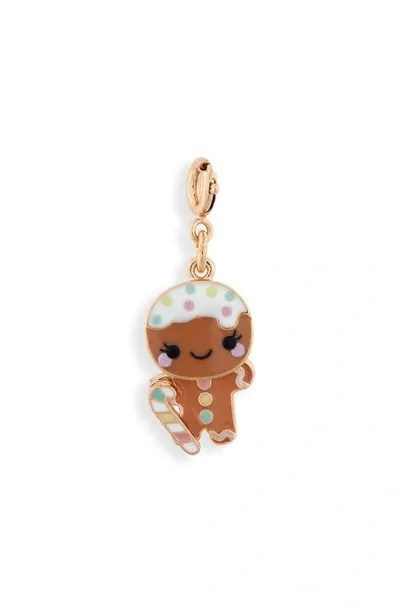 Charm It !® Kids' Gingerbread Person Charm In Brown