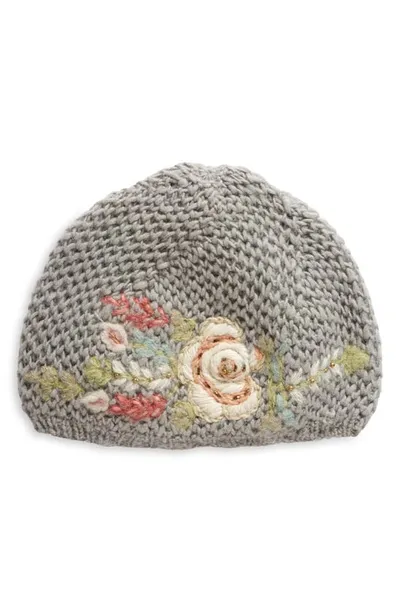 French Knot Josephine Wool Cloche In Grey