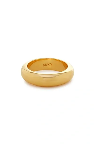 Monica Vinader X Kate Young Stacking Ring In 18k Gold Vermeil