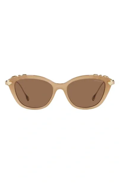 Swarovski 55mm Cat Eye Sunglasses In Beige