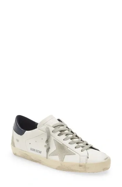 Golden Goose Super-star Low Top Sneaker In White/ice/dark Gray