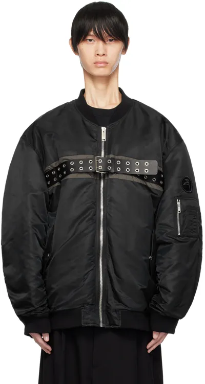 Ambush Belted Bomber Jacket In Black