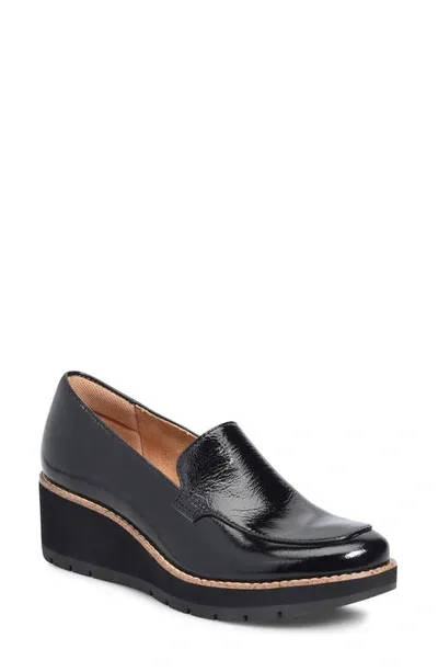 Comfortiva Farland Wedge Loafer In Black Patent