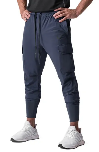 Asrv Tetra-light Cargo Joggers In Navy