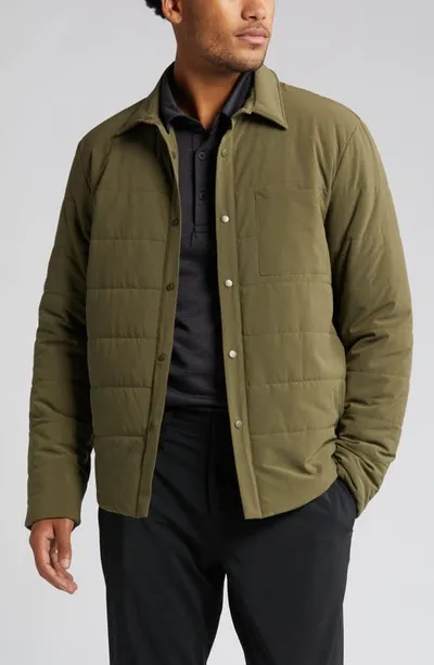 Zella Raid Insulated Jacket In Olive Night