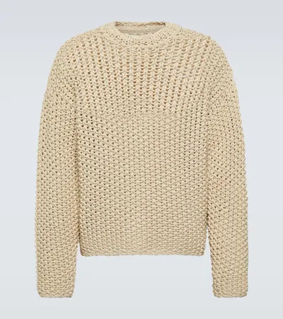 Stone Island Neutral Logo-print Sweater In Neutrals