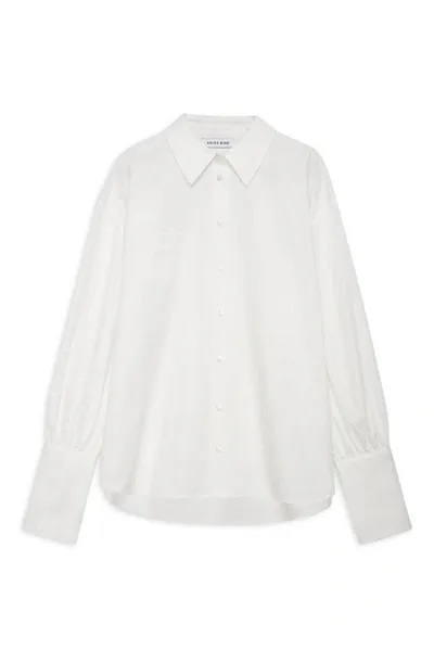 Anine Bing White Maxine Shirt