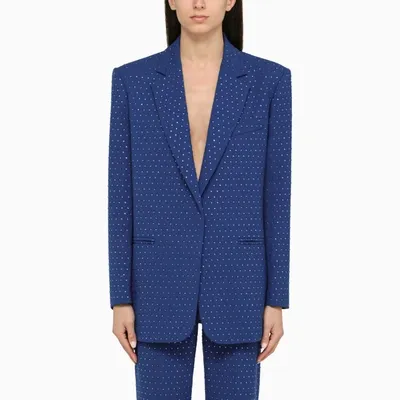 The Andamane Guia Crystal Electric Blue Oversize Jacket