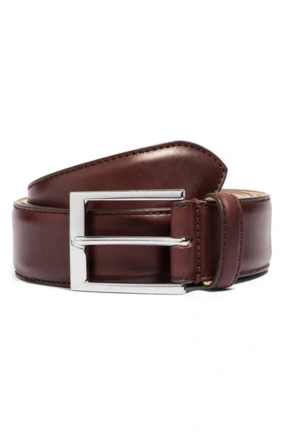 To Boot New York Leather Belt In Crust Marrone