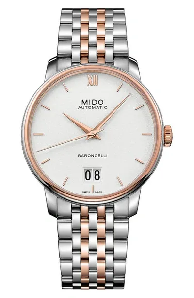 Mido Baroncelli Watch, 40mm In White/multi