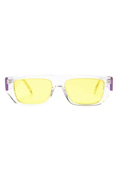 Wisdom Frame 15 Rectangular Sunglasses In Pollen